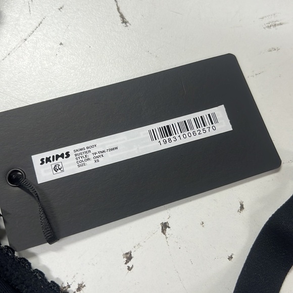 Dolce & Gabbana & Skims Black Women's Bra SKIMS BODY BUSTIER XS NWT L71 - - Picture 7 of 7